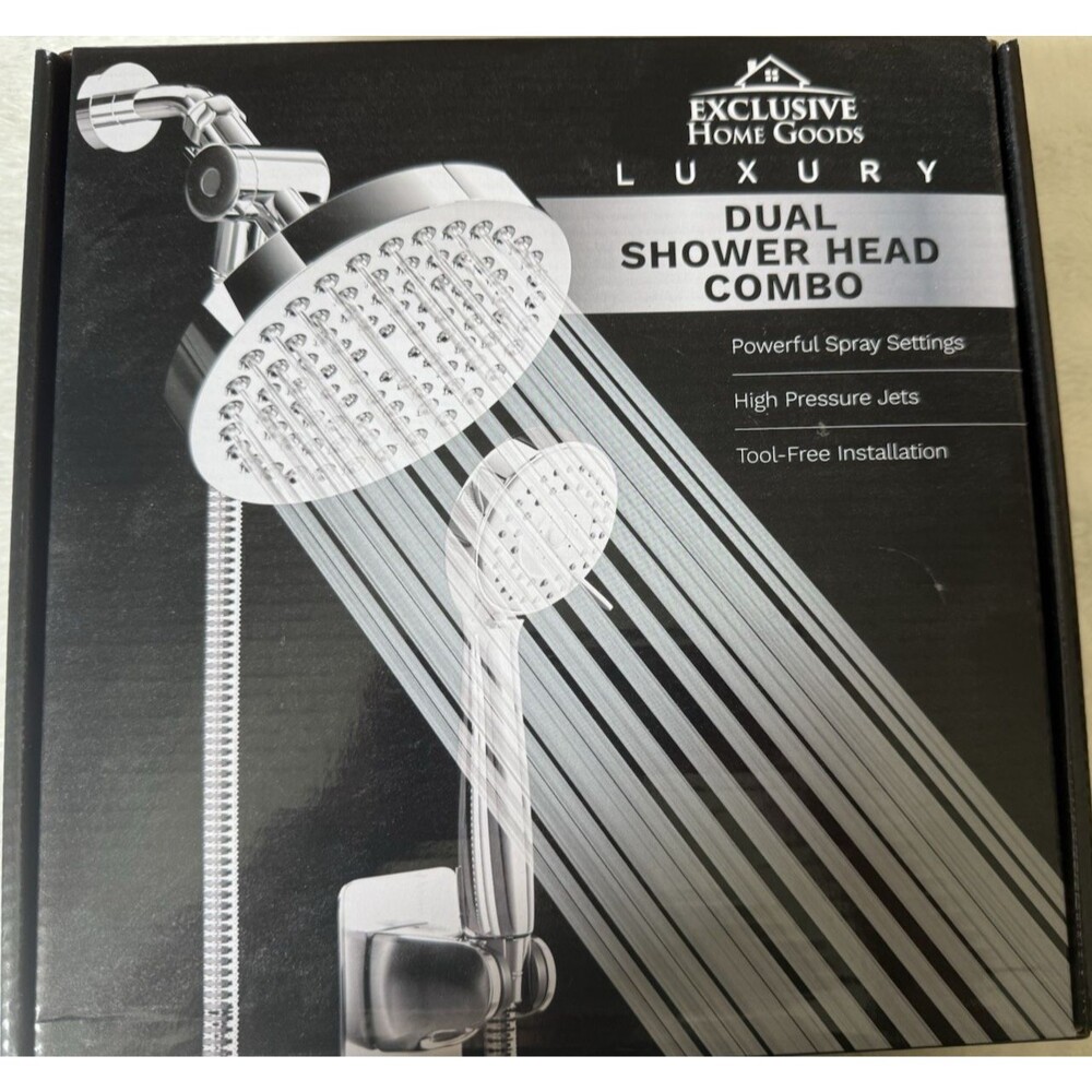 New Exclusive Home Goods Chrome Shower Head With Handheld